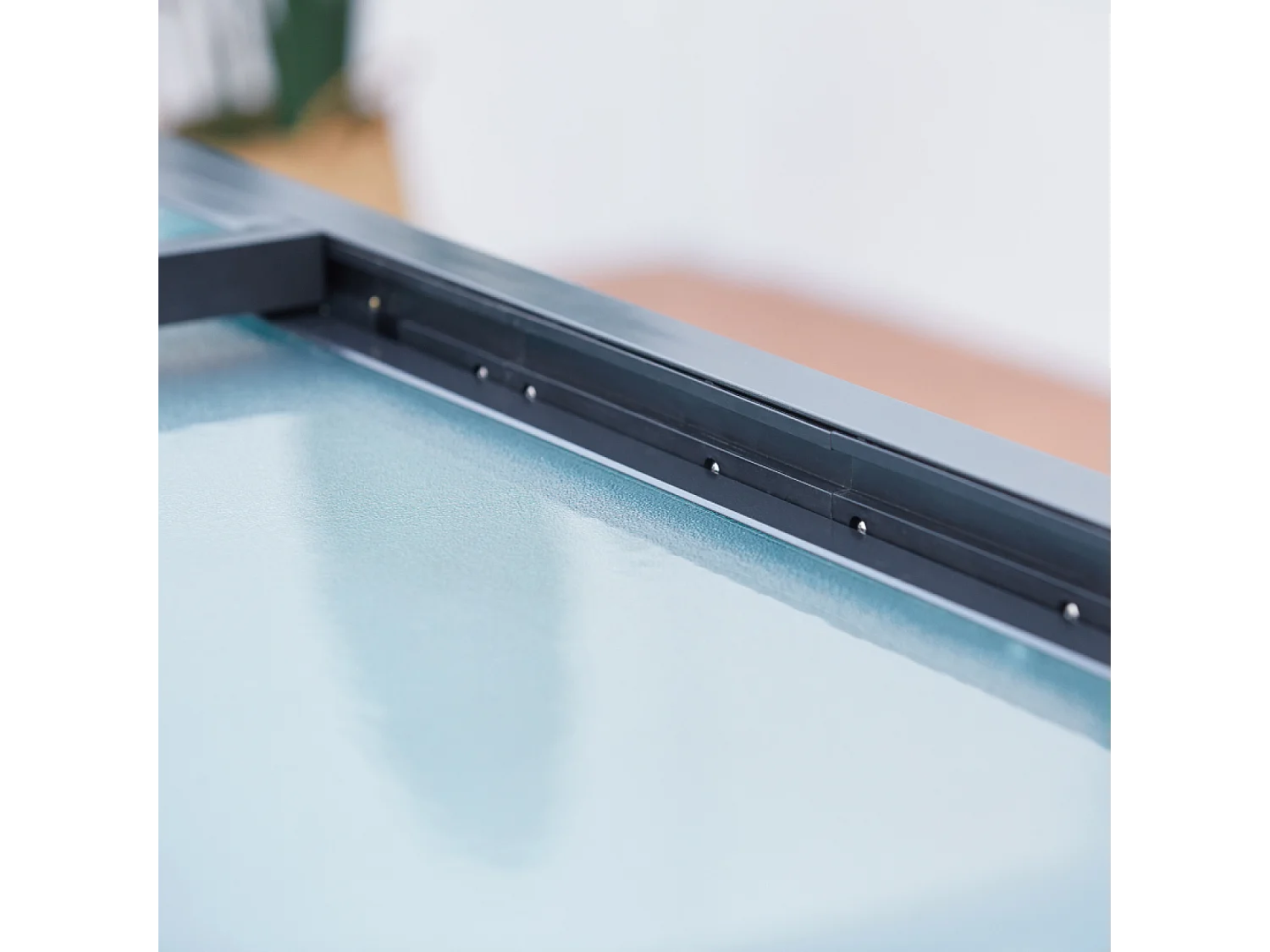 Tavolo da giardino allungabile in alluminio grigio BRESCIA