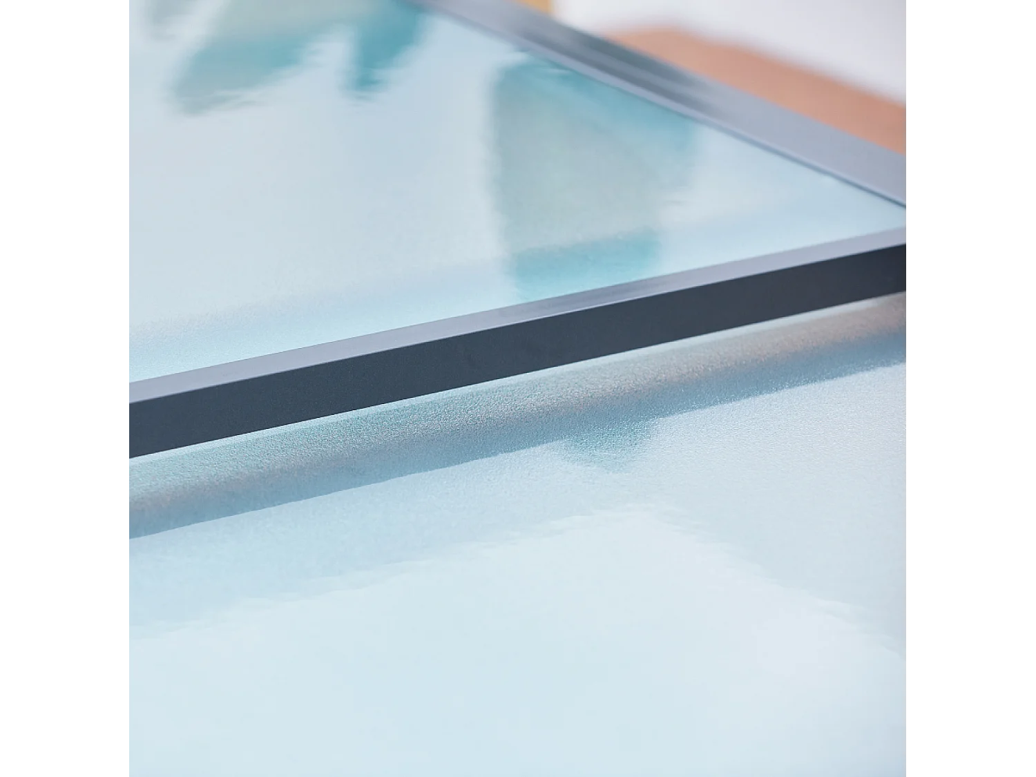 Tavolo da giardino allungabile in alluminio grigio BRESCIA