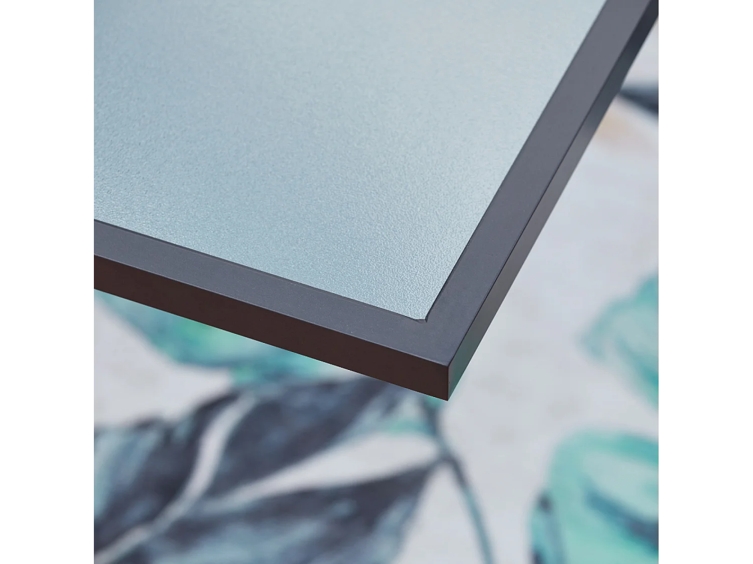 Tavolo da giardino allungabile in alluminio grigio BRESCIA