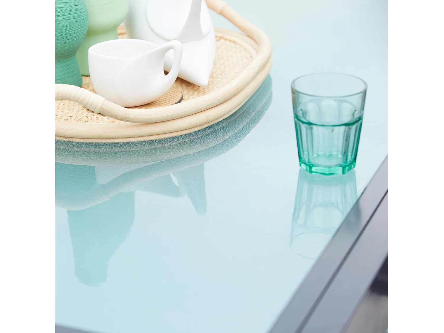 Tavolo da giardino allungabile in alluminio grigio BRESCIA