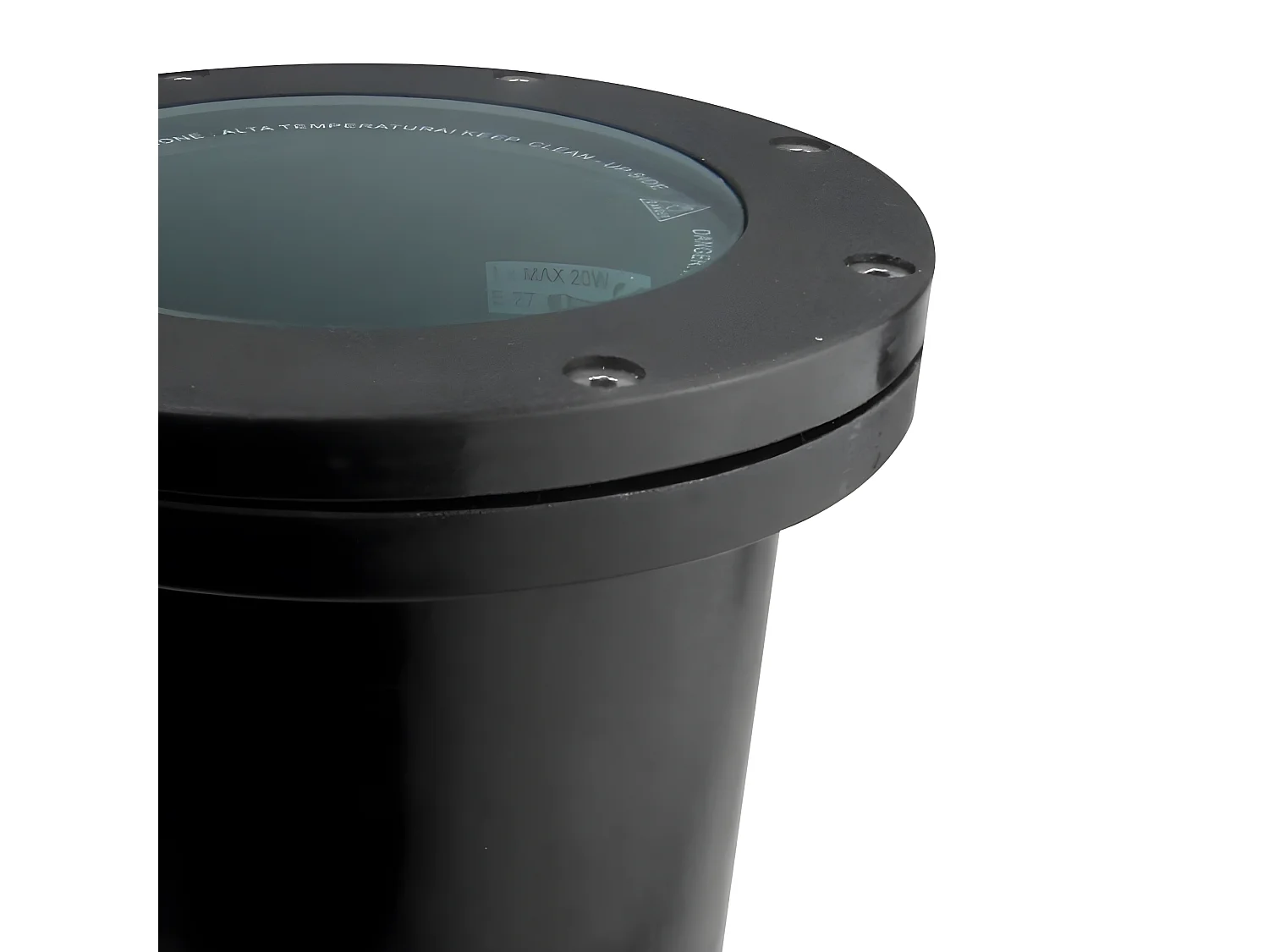 Tidian Spot de jardin extérieur avec IP65. Projecteur avec pic à gazon. Pour ampoule GU10. Couleur Noir