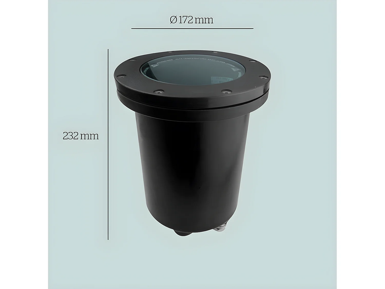 Tidian Spot de jardin extérieur avec IP65. Projecteur avec pic à gazon. Pour ampoule GU10. Couleur Noir