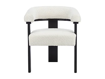 Fauteuil van bouclé stof