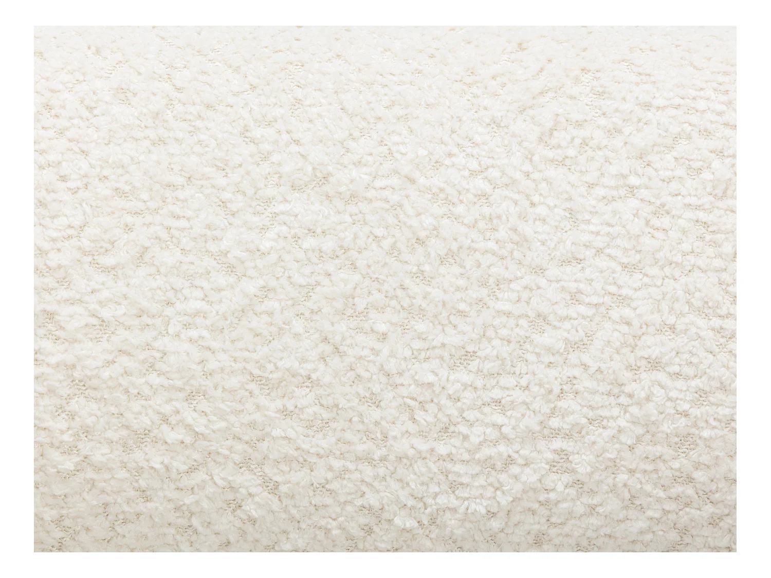 Stol med armlæn i bouclé stof og sort hevea træ - Hvid - LIVELIA by Pascal MORABITO