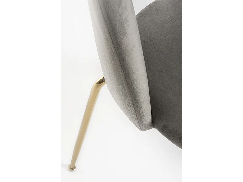 Packs Sillas Comedor - Pack 4 Sillas Dawa Gold Terciopelo - Gris claro