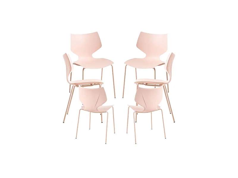 Packs Sillas Comedor - Pack 6 Sillas Plecy - Rosa