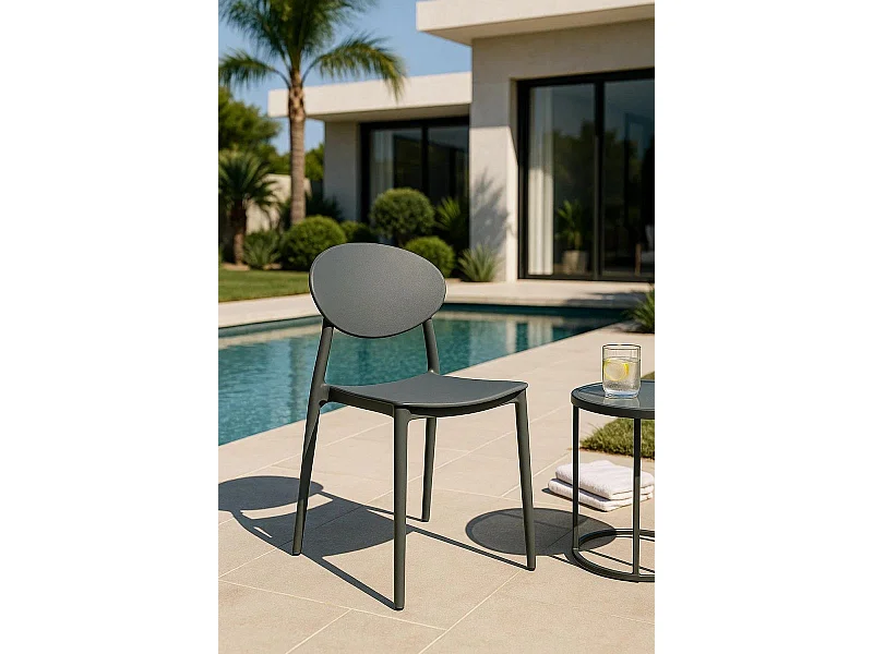 Sillas Comedor - Silla Bután - Gris oscuro