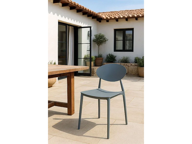 Sillas Comedor - Silla Bután - Gris oscuro