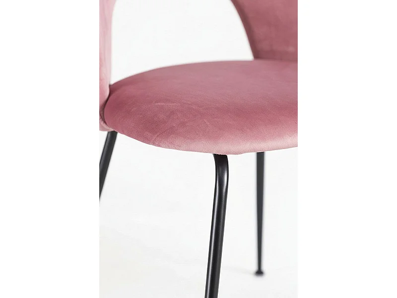 Packs Sillas Comedor - Pack 4 Sillas Dawa Black Terciopelo - Rosa