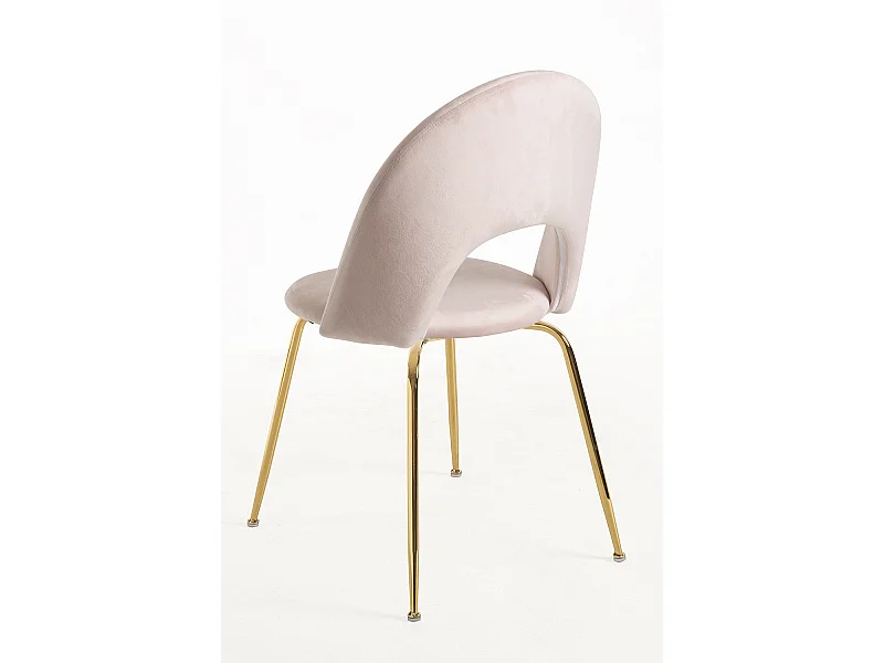 Packs Sillas Comedor - Pack 2 Sillas Dawa Gold Terciopelo - Rosa