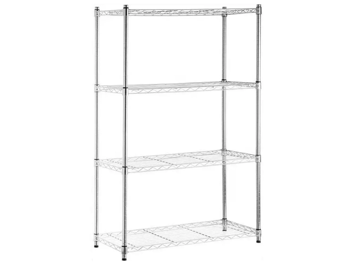 Estantería Metálica con 4 Baldas Ajustables 137x91.4x35.5cm 320Kg O91