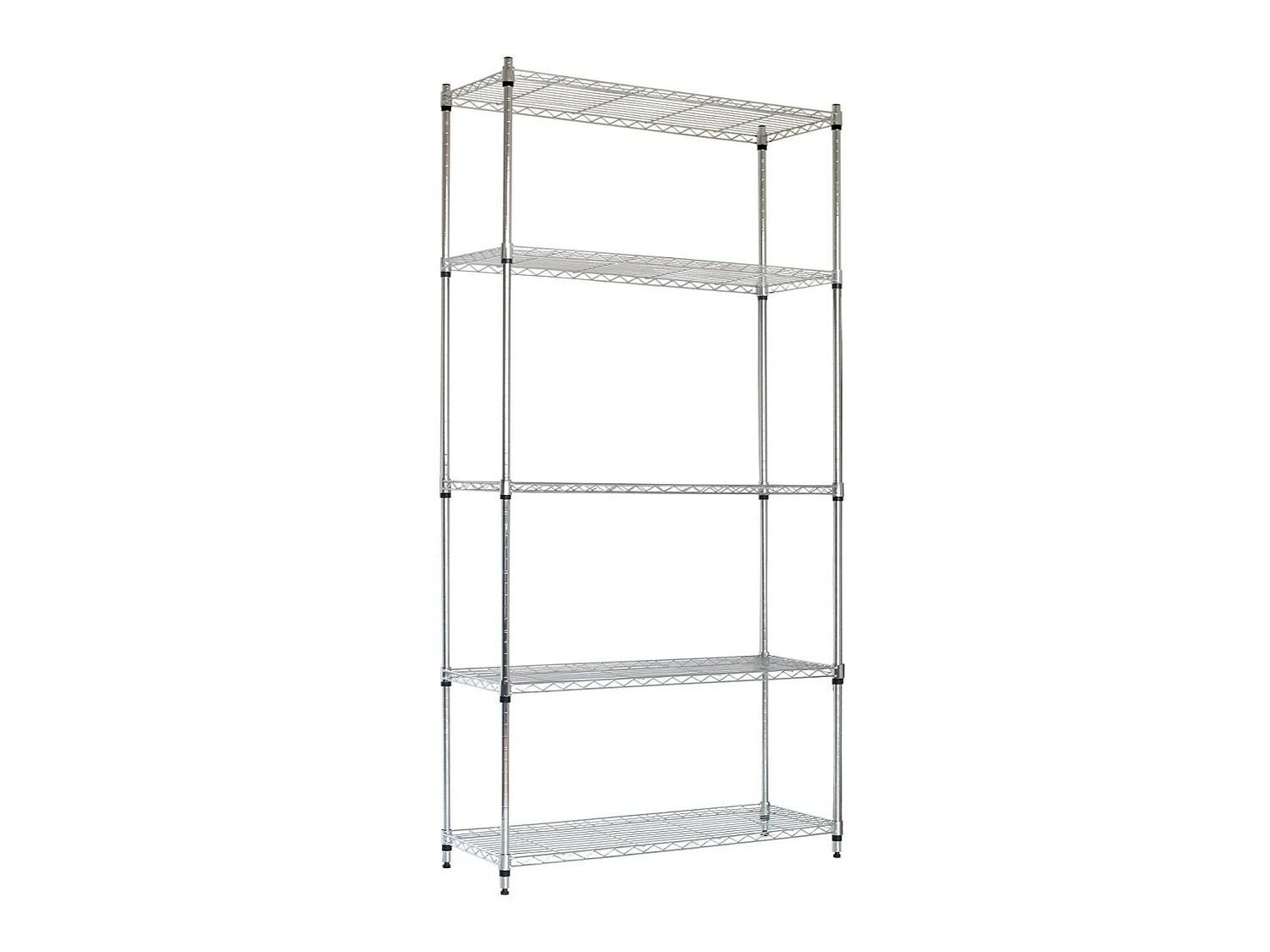 Etagère en métal avec 5 étagères réglables 182.8x91.4x91.4x35.5cm 400Kg O91