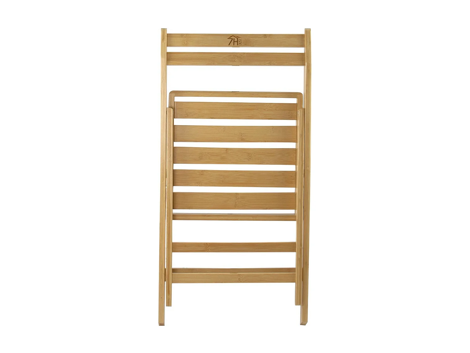 Pack 4 Chaises Pliantes en Bambou 42.5x47.5x79cm O91