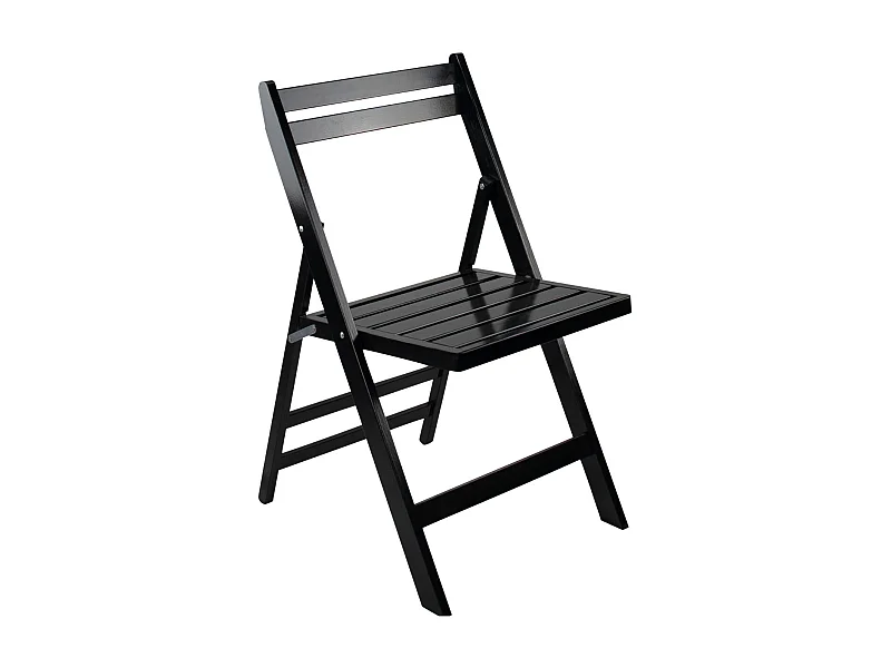 Chaise pliante en bois de bambou 42.5x47.5x79cm O91