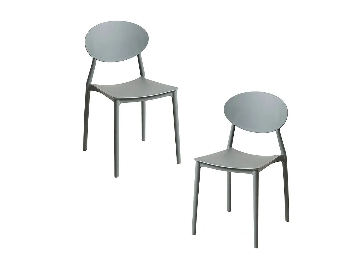 Packs Sillas Jardín - Pack 2 Sillas Bután - Gris oscuro