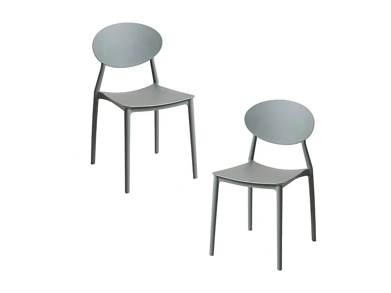 Packs Sillas Jardín - Pack 2 Sillas Bután - Gris oscuro