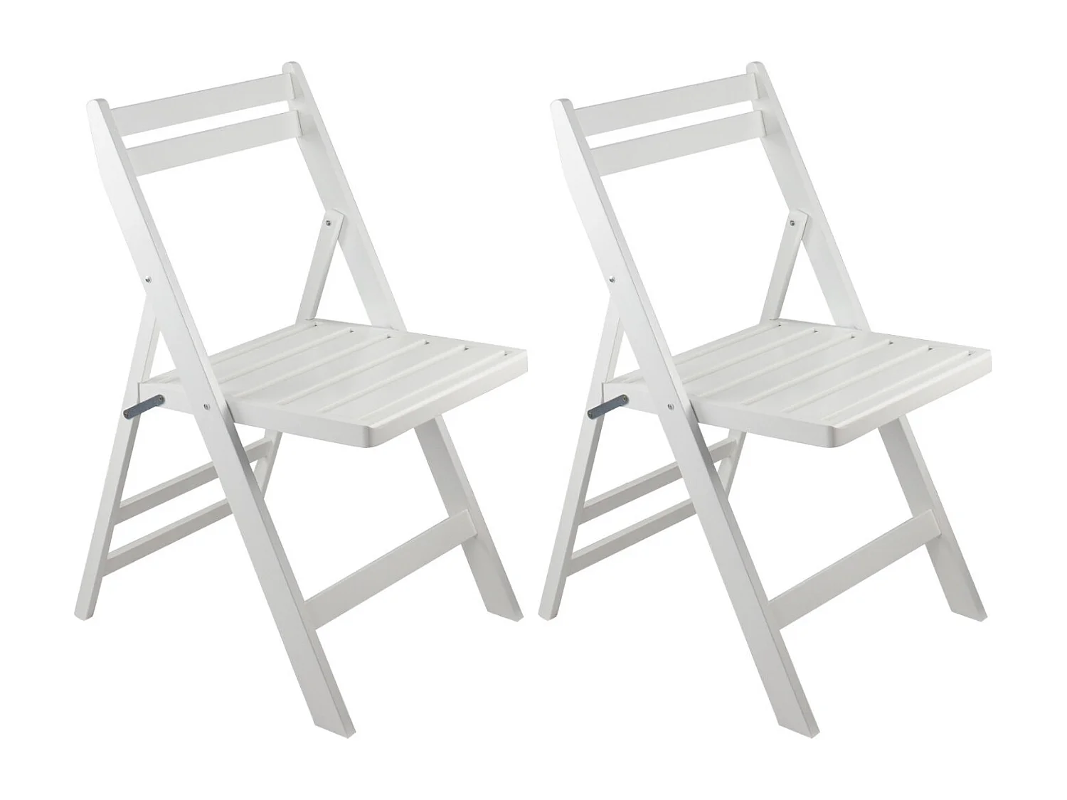 Pack 2 Sillas Plegables de Madera de Bambú Biano 46x44x78cm O91