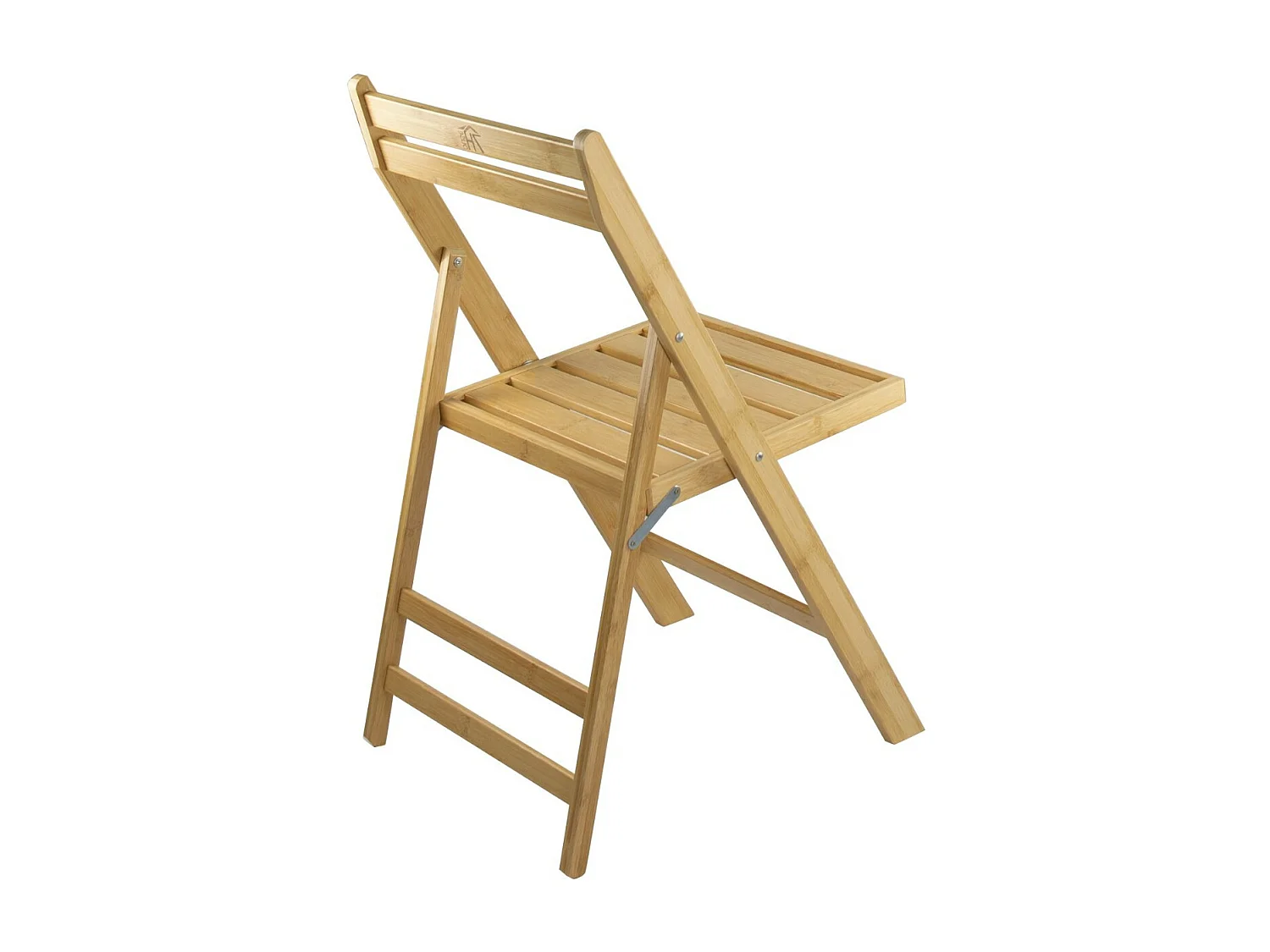 Pack 2 Sillas Plegables de Madera de Bambú Biano 46x44x78cm O91