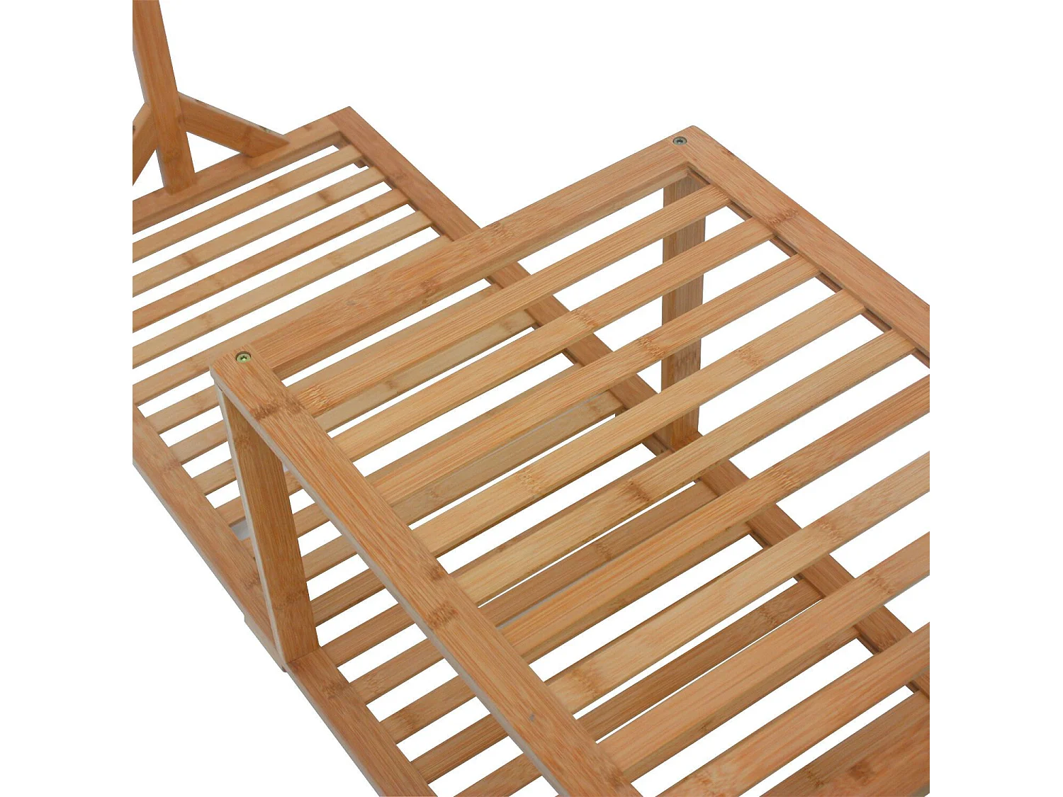 Perchero Zapatero de Bambú con Repisa 169x107x40cm 7house