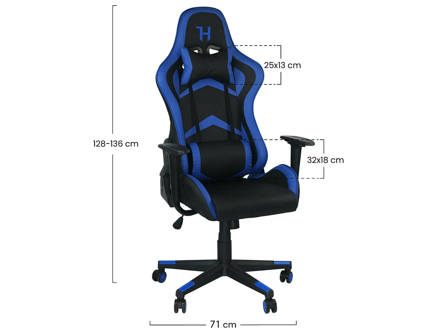 Sedia da gioco Titan 71x70,5x136cm 7house