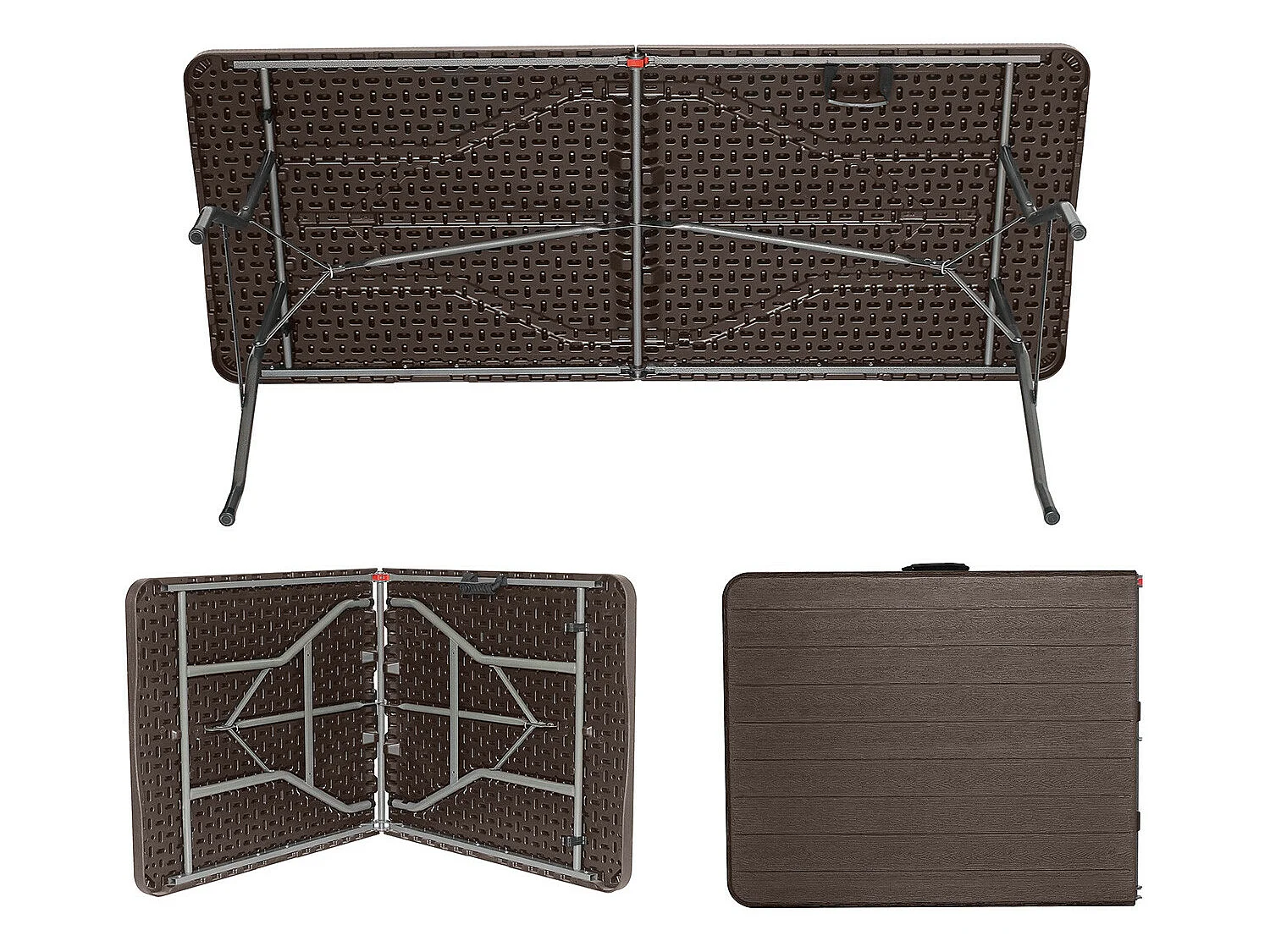 Pack 2 Mesas Plegables 180cm Rectangular Catering O91