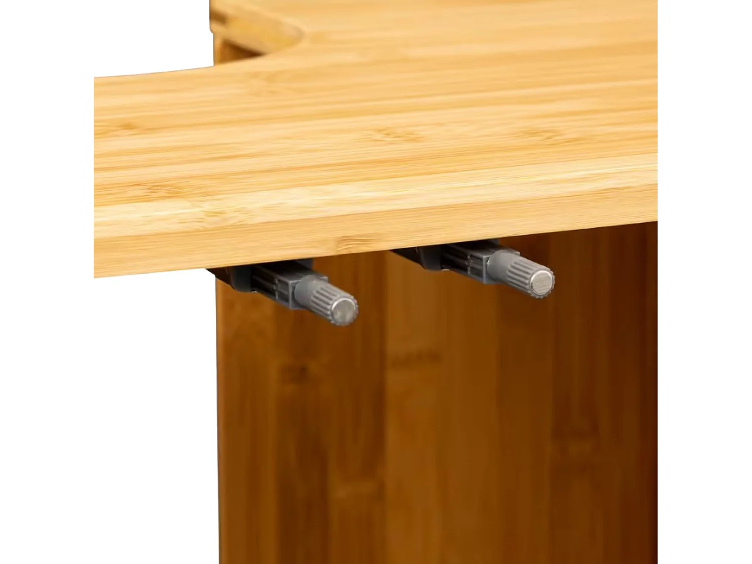 Meuble évier en bambou avec 1 niveau 80x69.6x33.5cm 7house