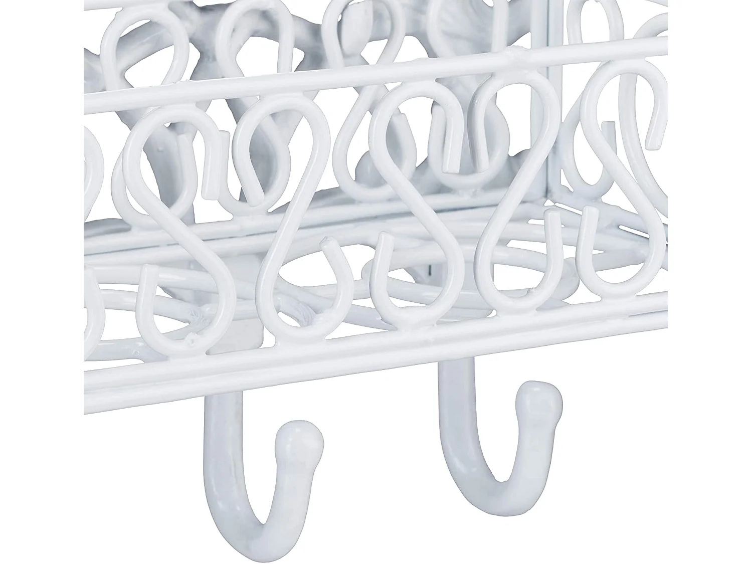 Porte-manteaux mural patères design fonte 5 crochets blanc 13_0002202