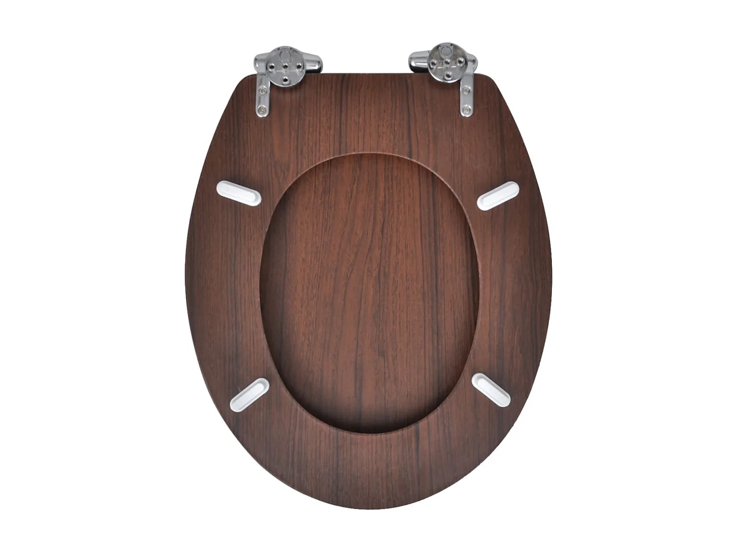 Conjunto de dois assentos com tampa de sanita com revestimento em MDF castanho 02_0002943