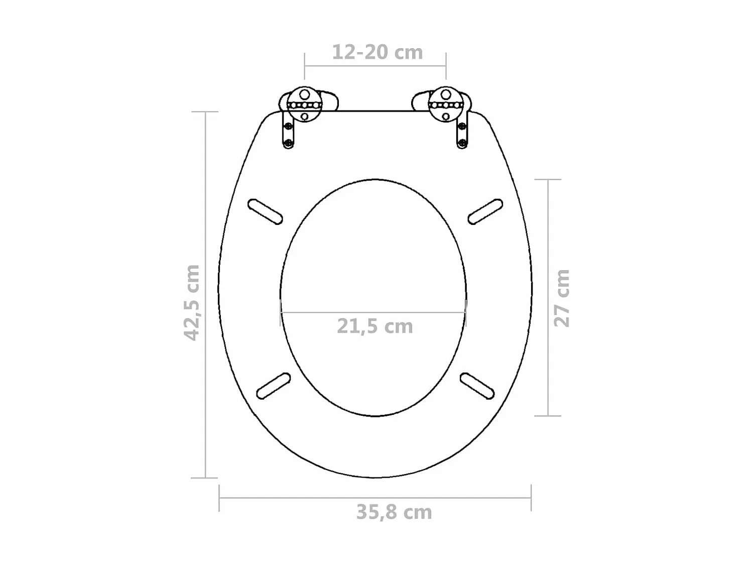 Conjunto de dois assentos com tampa de sanita com revestimento em MDF castanho 02_0002943