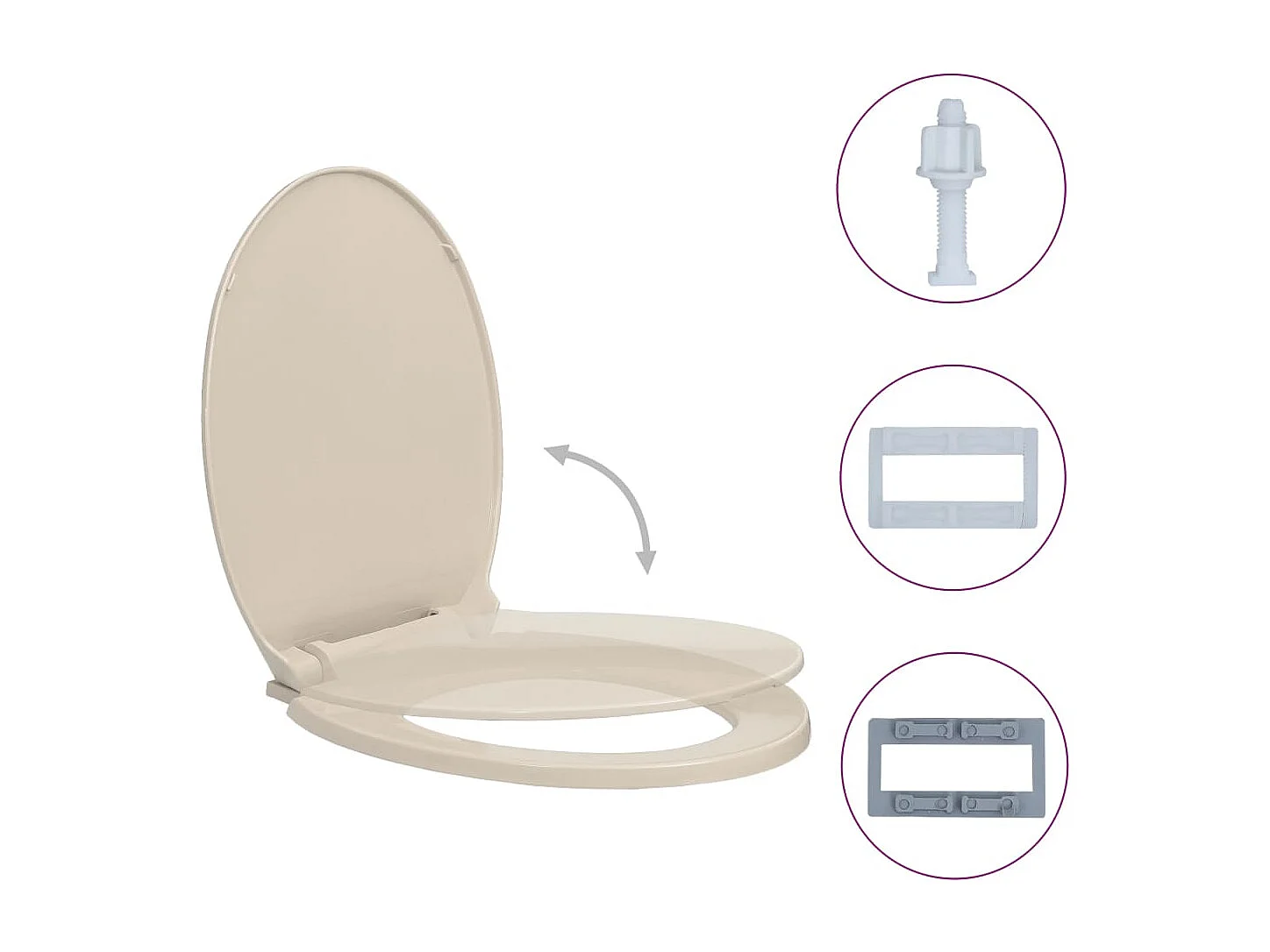 Siège de toilette abattant 46 x 34 x 5 cm 02_0002919