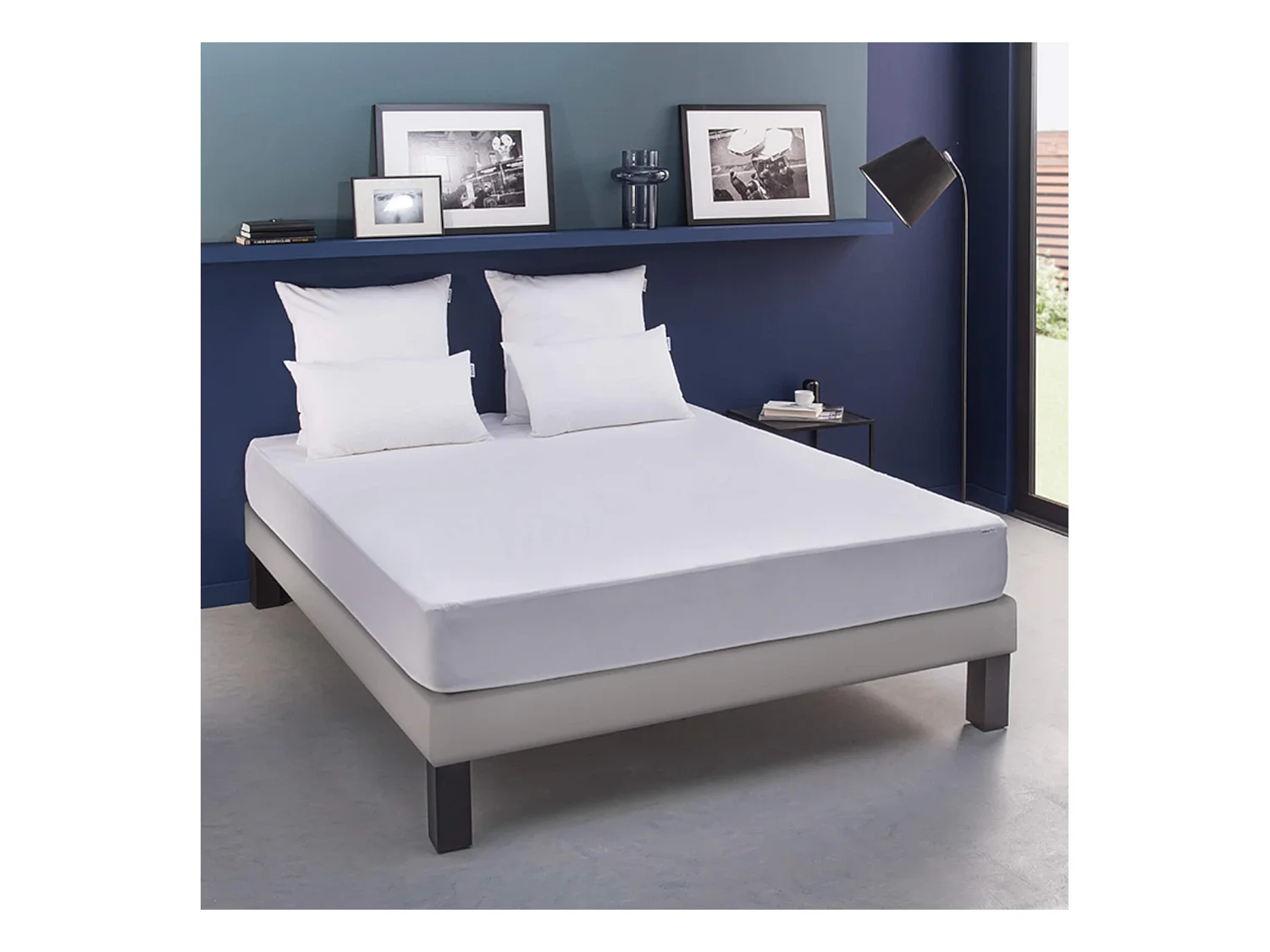 Protège matelas Bultex coton doux - bonnet extensible 20 à 30 cm 160x200