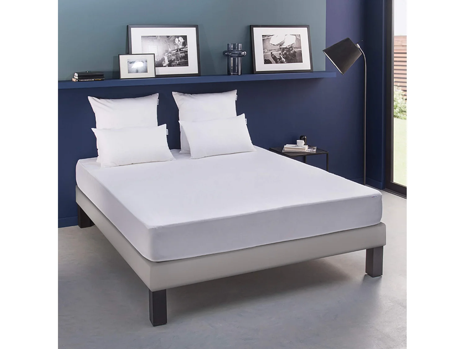 Protège matelas Bultex coton doux - bonnet extensible 20 à 30 cm 160x200