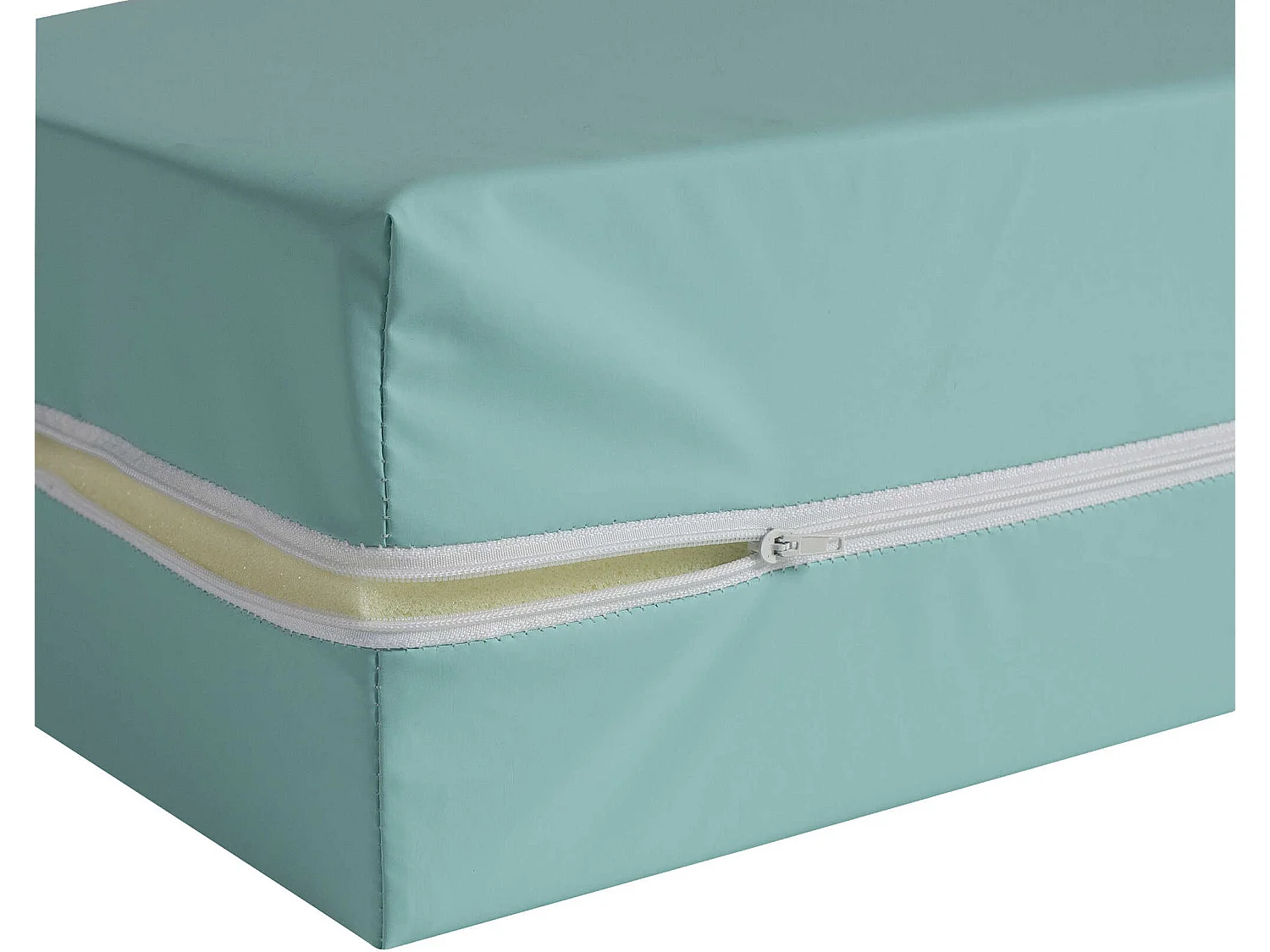 Housse rénove matelas coloris vert 13 cm 150 gr/m² 120x190 - Terre de Nuit