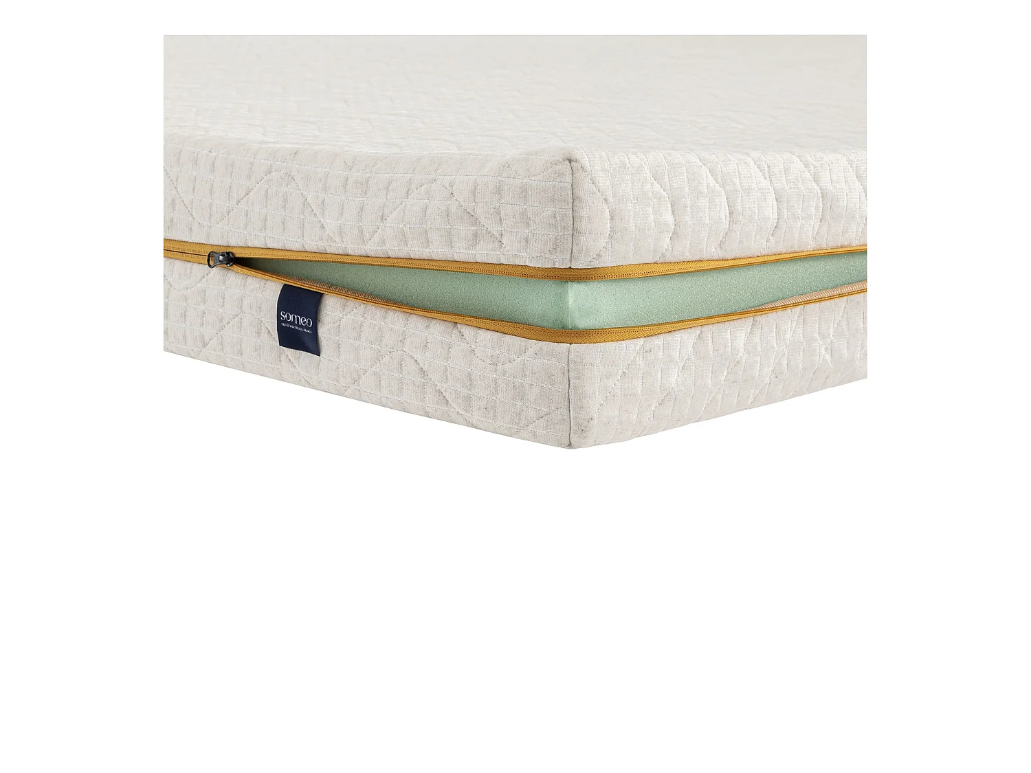 Housse naturelle de remplacement pour matelas Aube 400 - SOMEO 90x190