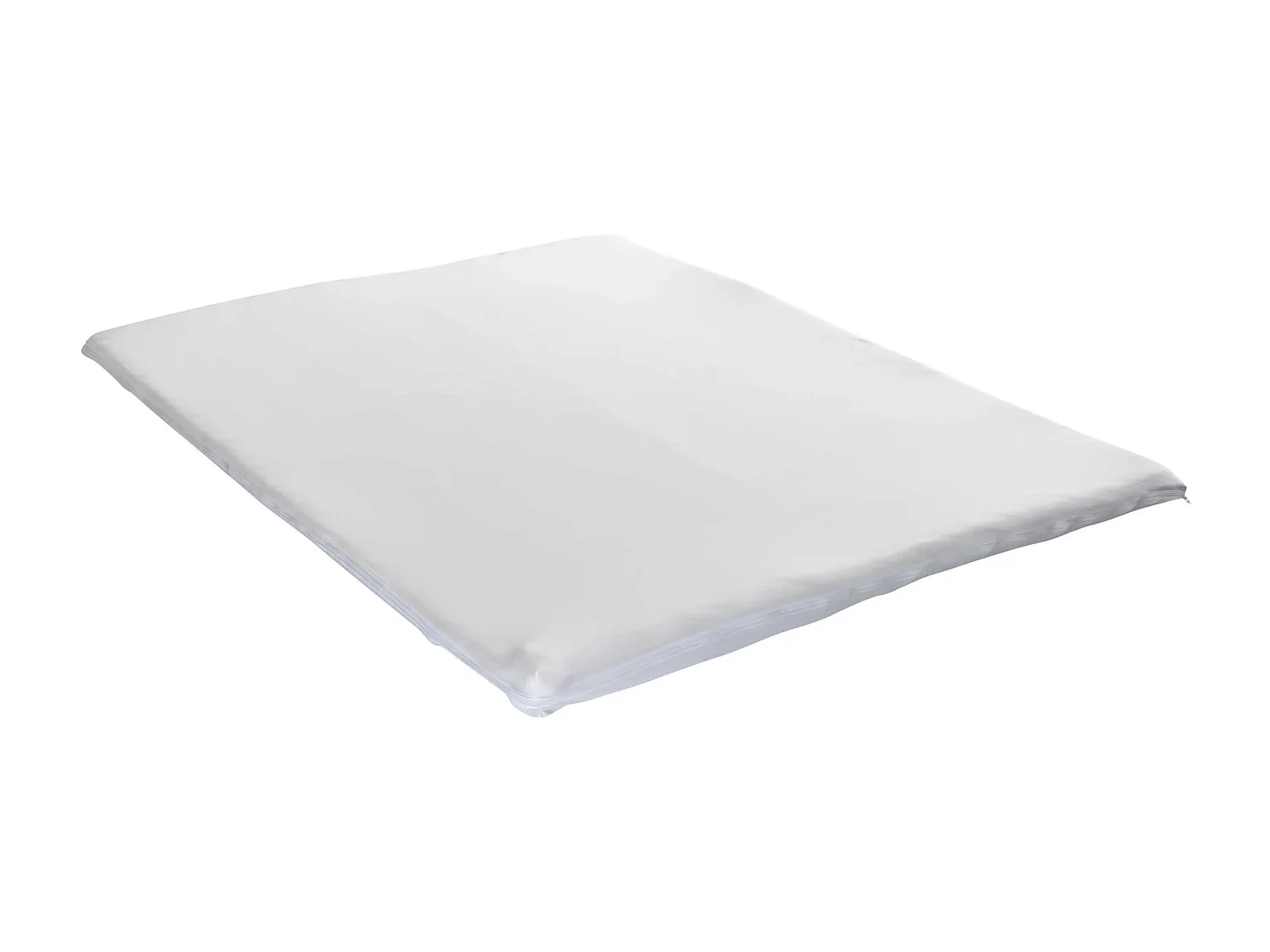 Housse surmatelas jersey blanc 100% coton extensible 160x200