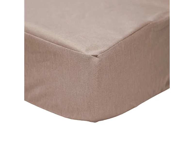 Alèse 2 en 1 bébé en jersey de coton taupe 70x140