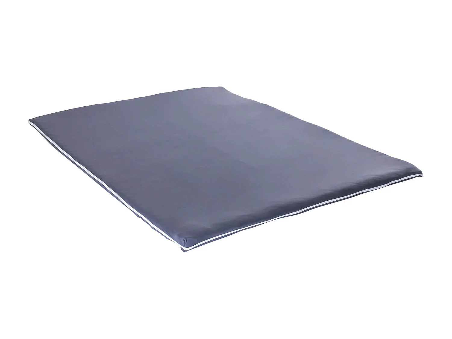 Housse surmatelas jersey anthracite 100% coton extensible 120x190