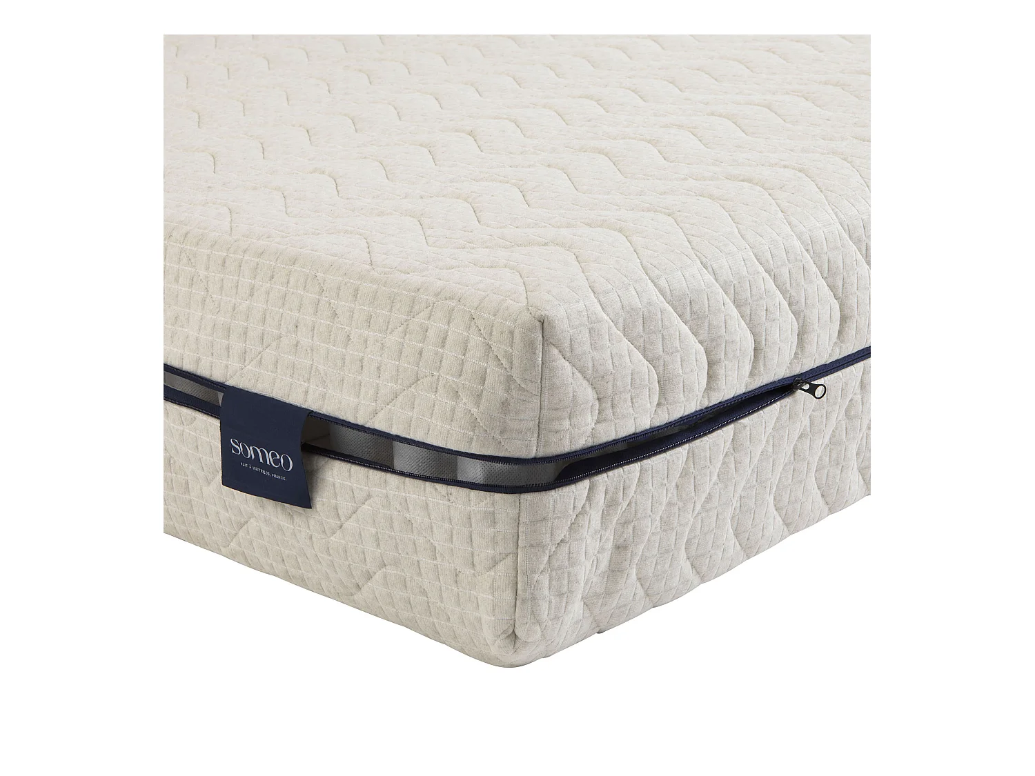 Housse naturelle de remplacement pour matelas Aube 600 - SOMEO 90x190