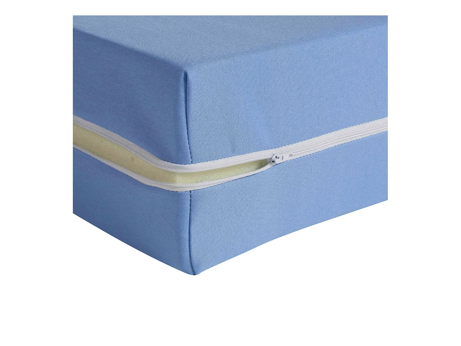 Housse rénove matelas coloris bleu 15 cm 180gr/m² 90x190 - Terre de Nuit