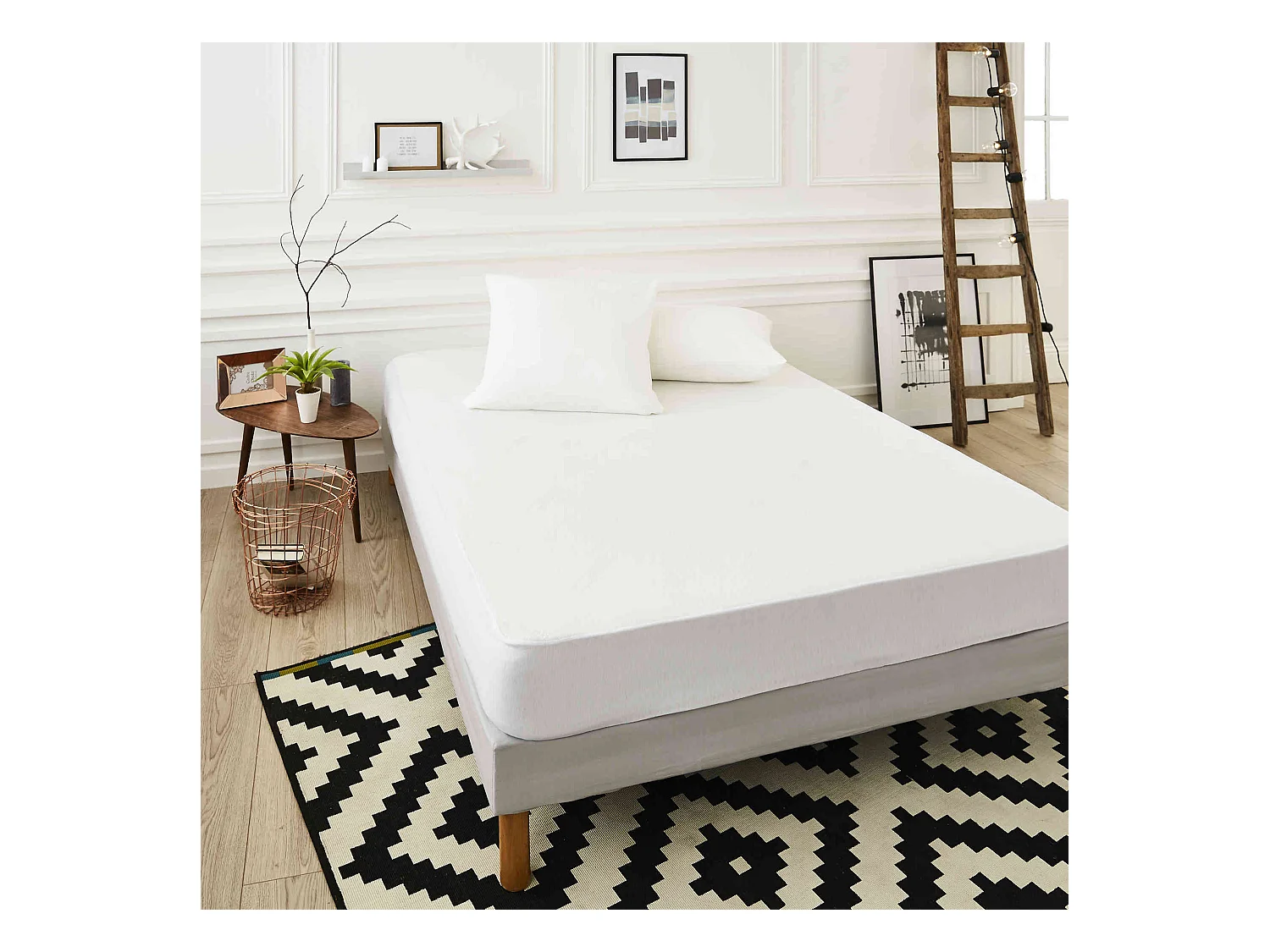 Protège-matelas tissu Coolmax® extensible anti-transpirant et respirant qualité hôtellerie de luxe 140x190/200