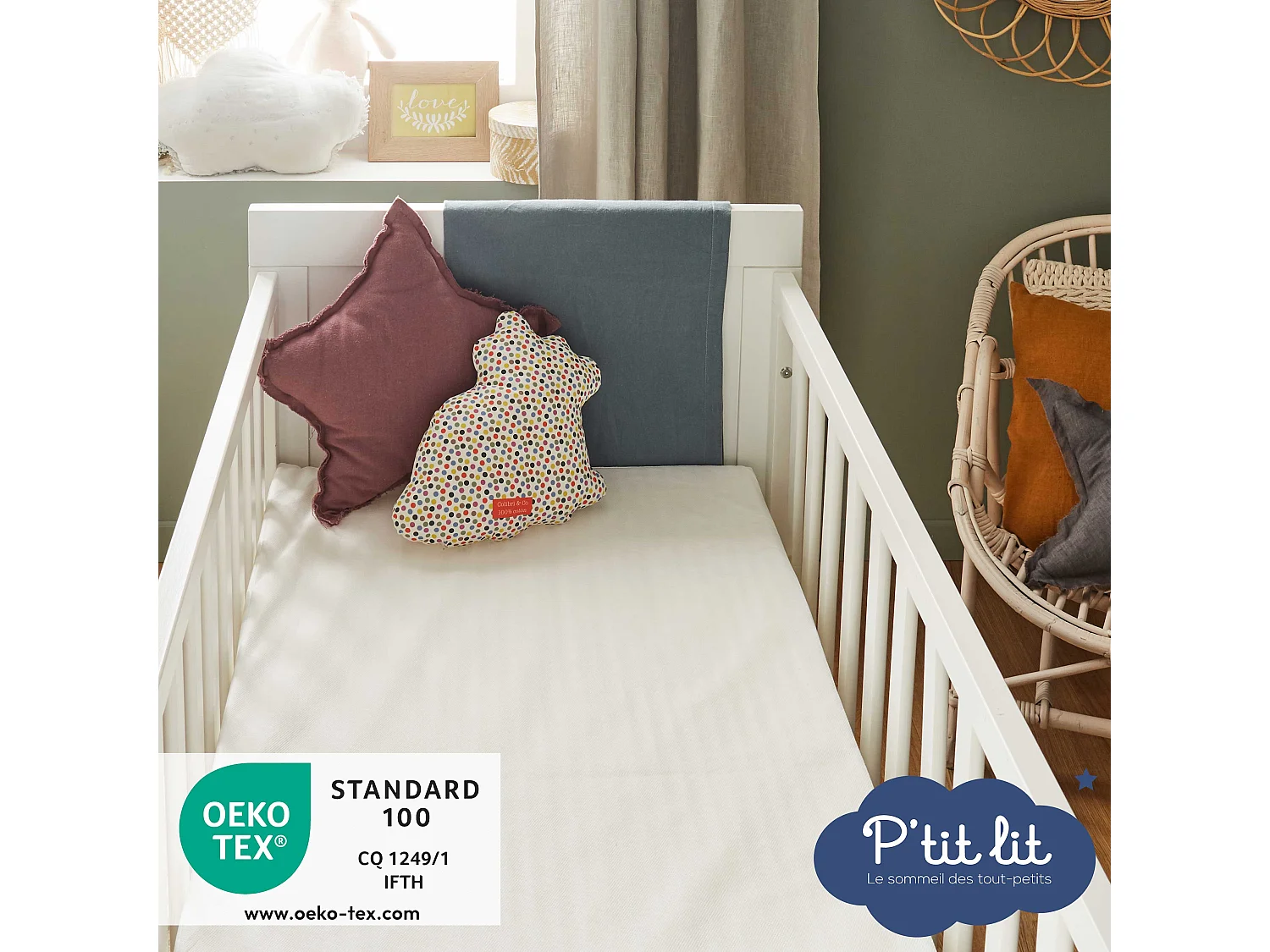 Protège matelas bébé Allergostop sans traitement 70x140 cm