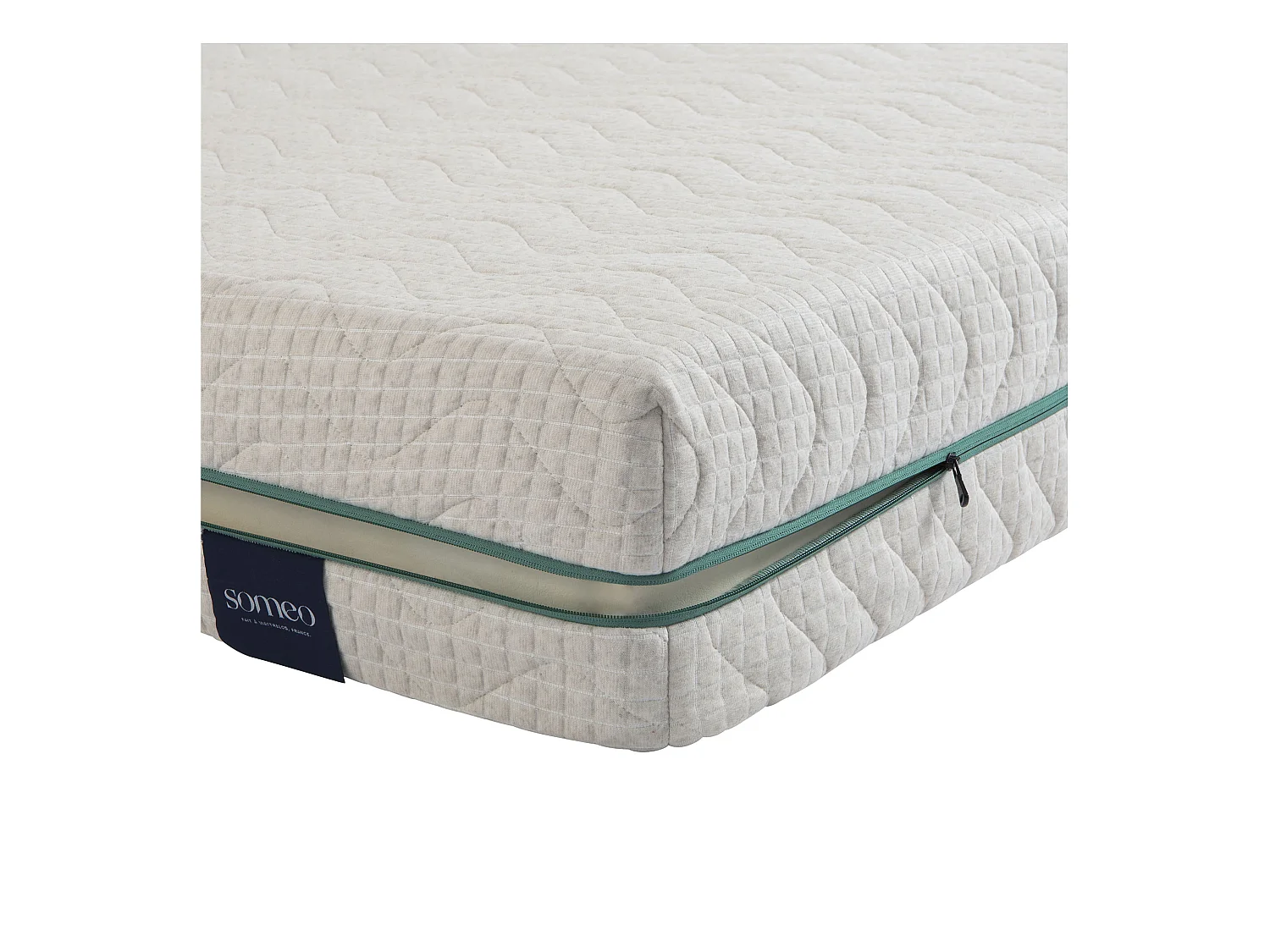 Housse naturelle de remplacement pour matelas Aube 700 - SOMEO 90x200