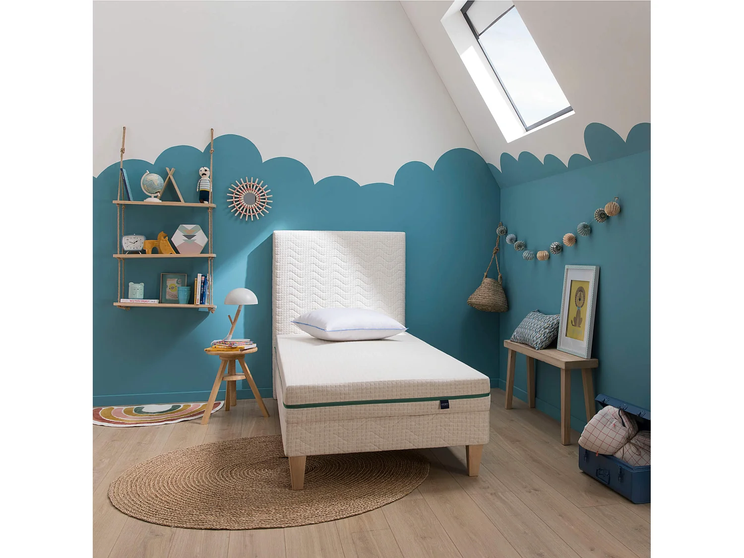 Housse naturelle de remplacement pour matelas junior Aube 200 - SOMEO 90x200