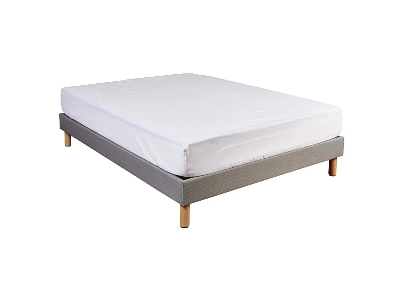 Protège matelas molleton 100% coton - bonnet 27 cm 80x190