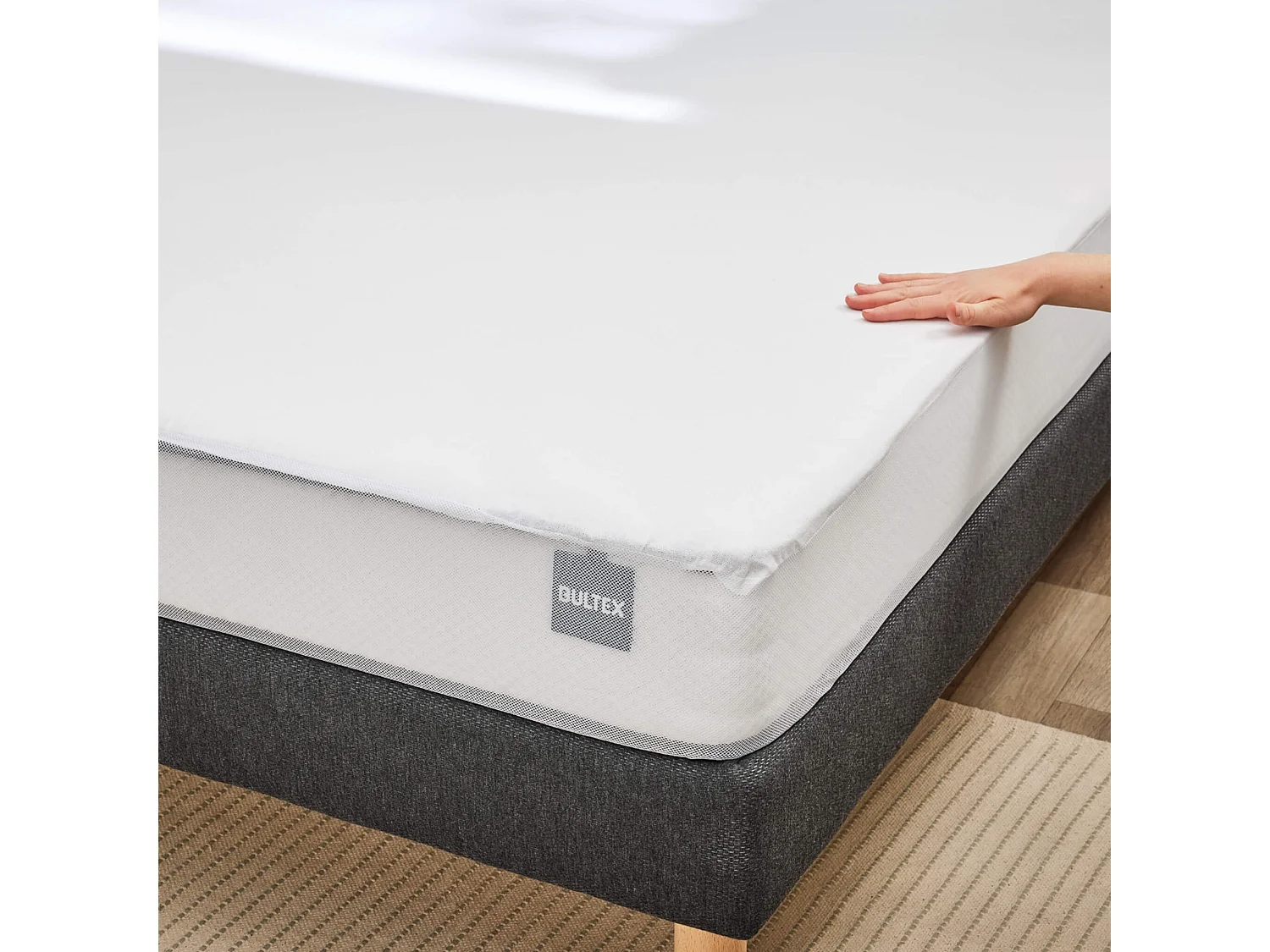 Protège matelas Bultex coton doux - bonnet extensible 20 à 30 cm 180x200