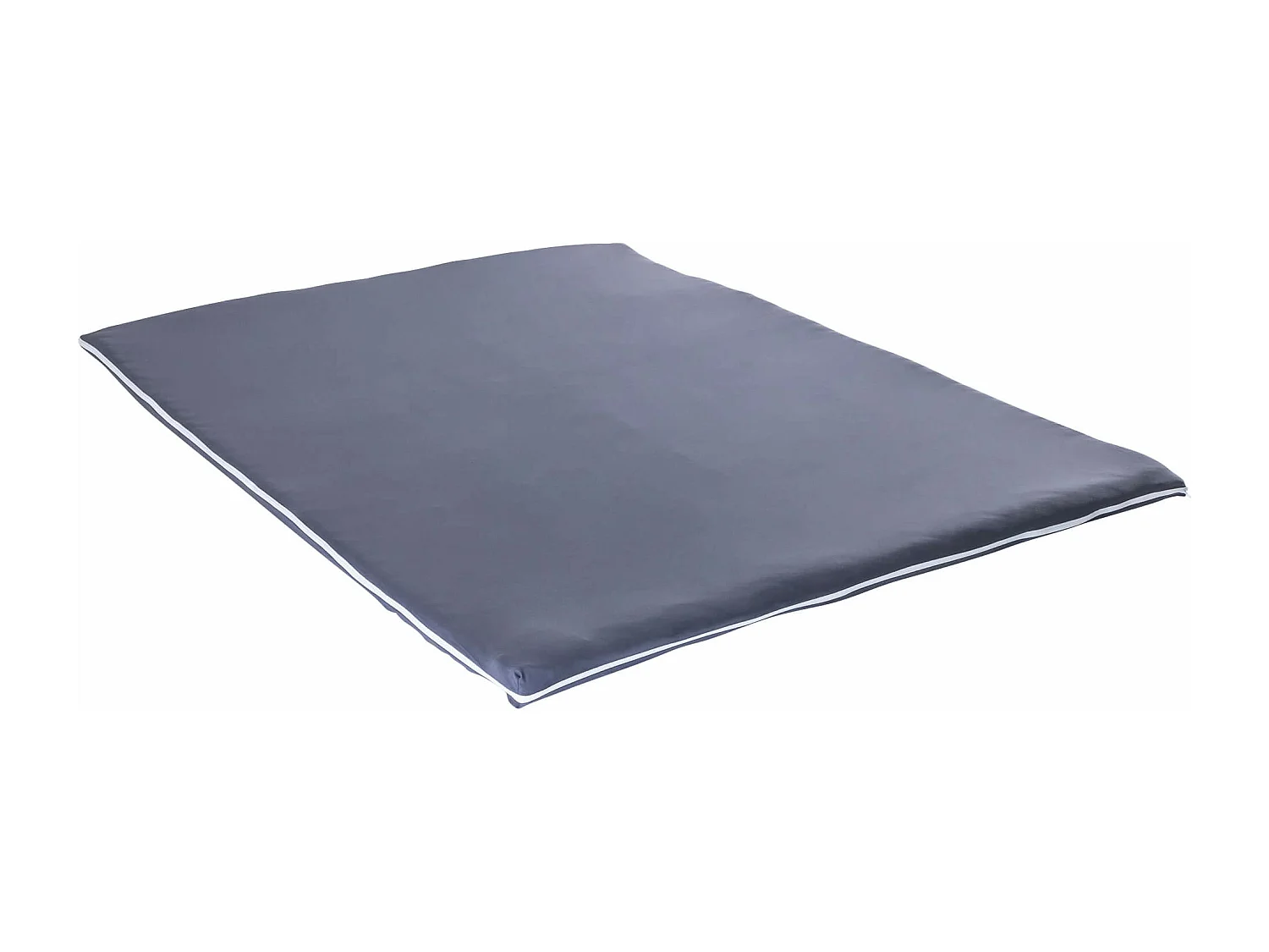 Housse surmatelas jersey anthracite 100% coton extensible 80x190