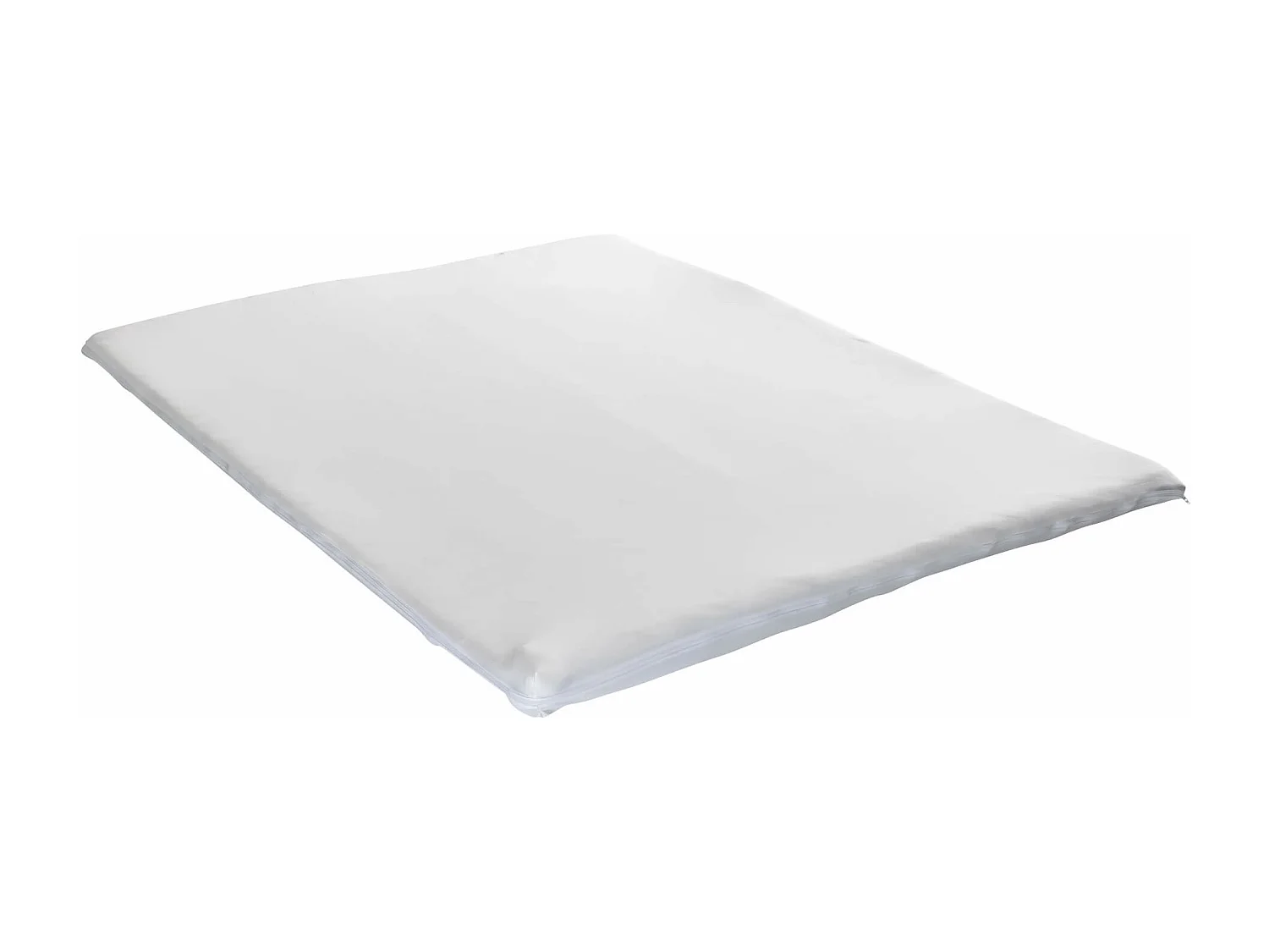 Housse surmatelas jersey blanc 100% coton extensible 120x190