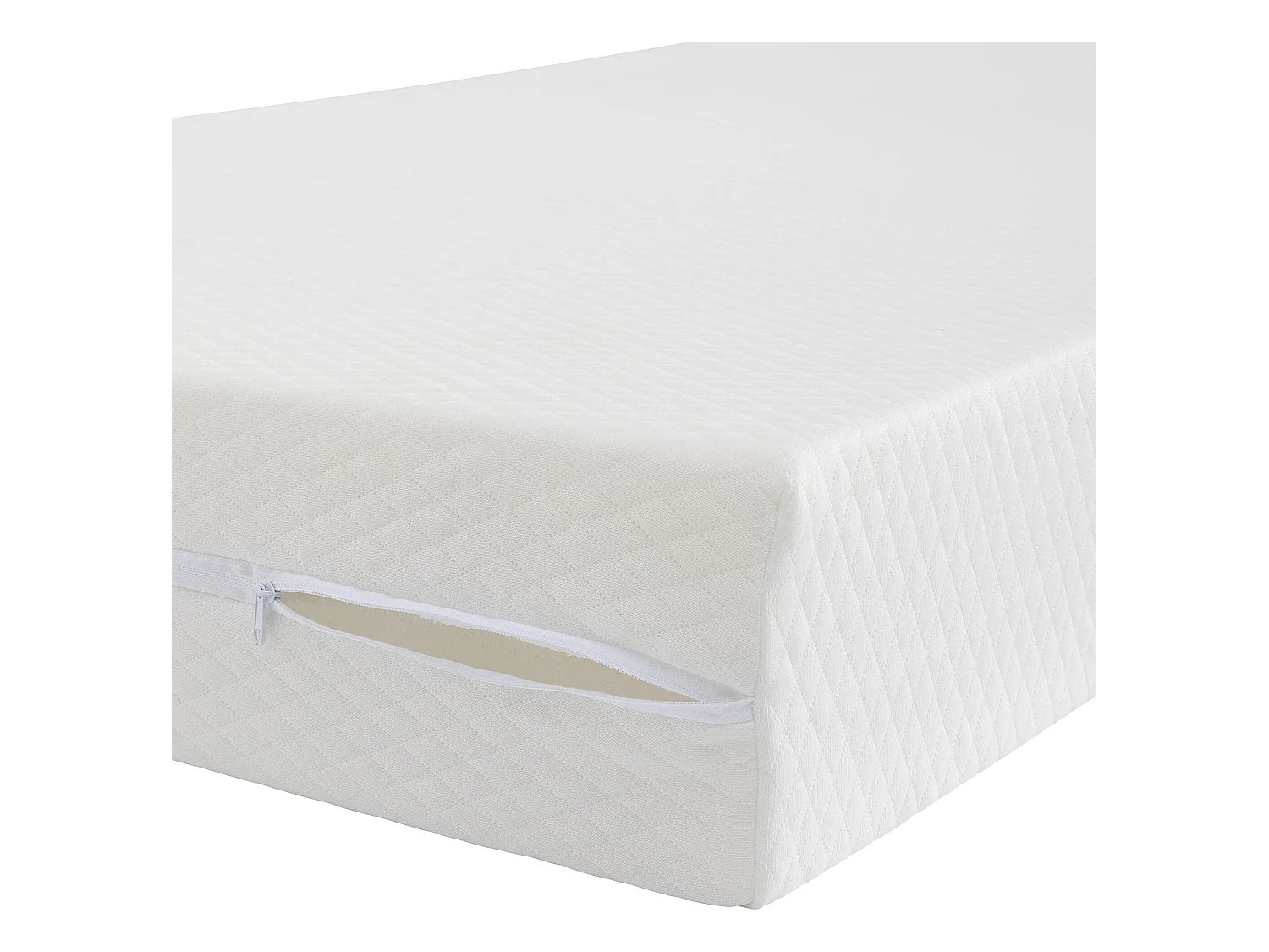 Housse rénove matelas coloris blanc 15 cm - Terre de Nuit 80x200