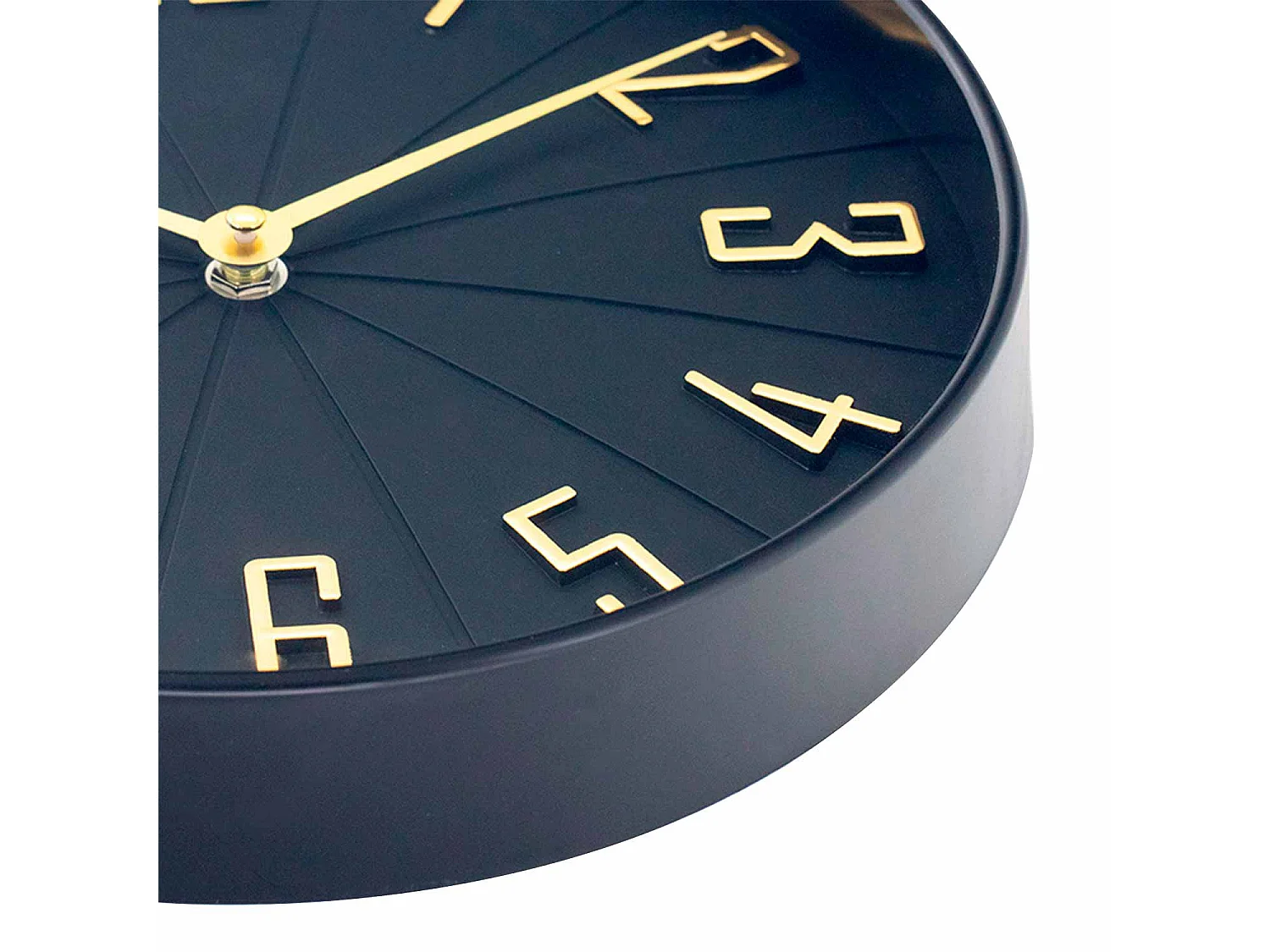 Reloj de Pared Vintage Negro/Dorado Ø27.3 cm O91
