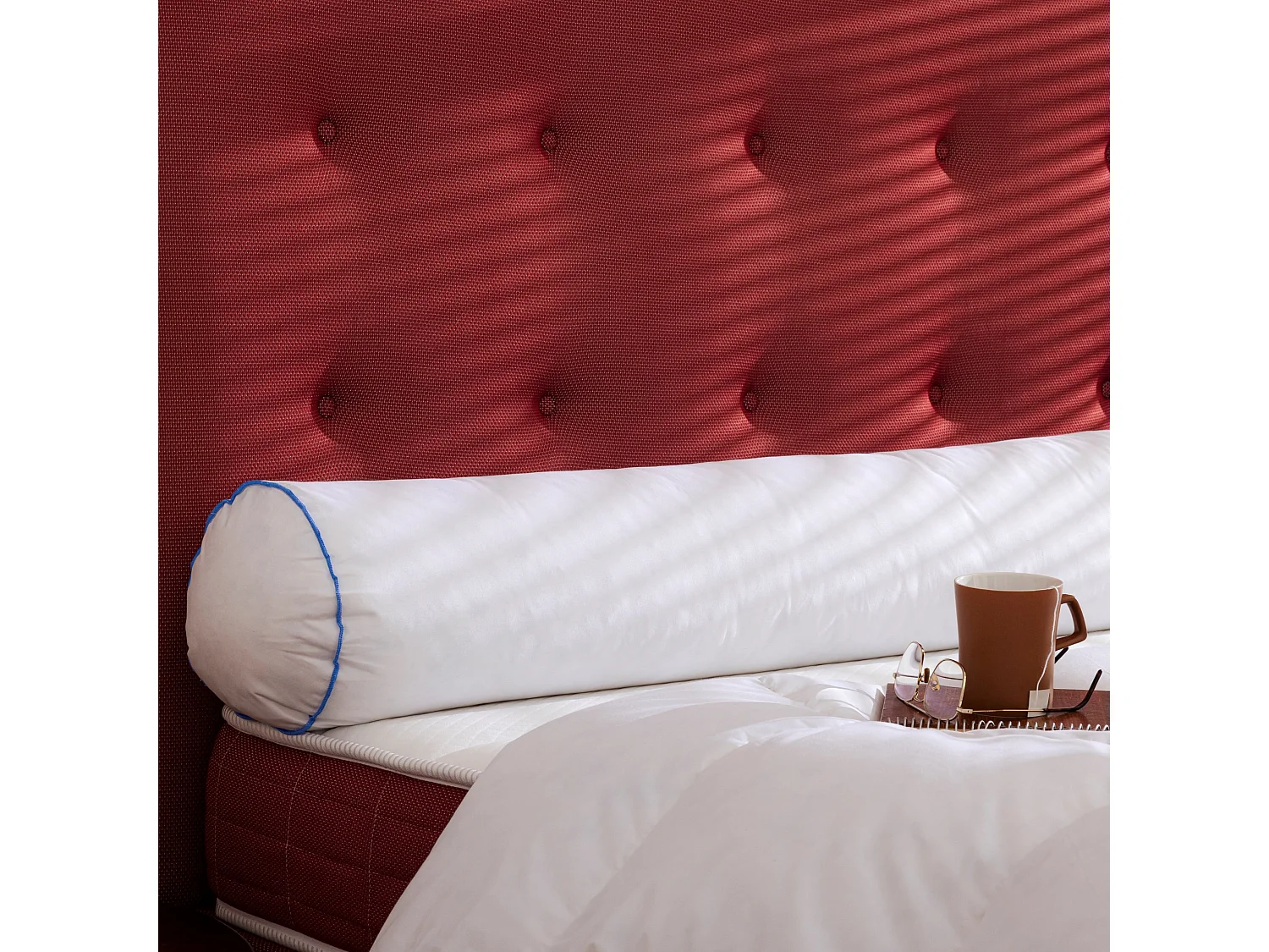 Traversin 180 cm duvet de canard anti-allergènes moelleux Someo